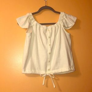 Madewell White off the shoulder top
